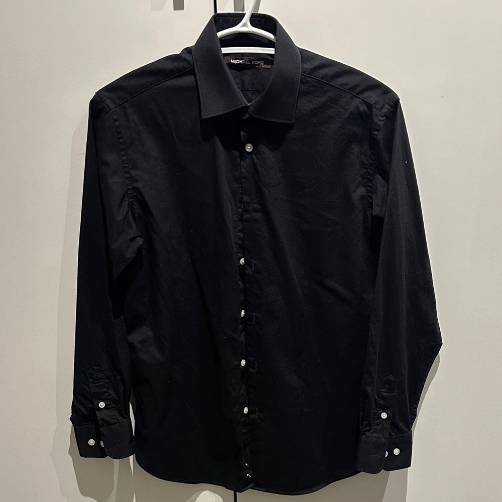 Boys Michael Kors Black Dress Shirt